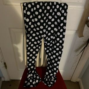 Ruffle polkadot kids pants